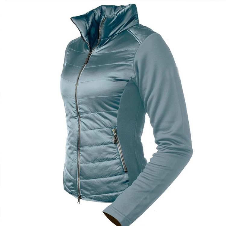 Custom Equestrian Clothing With Filling Light Weight Winter Active Performance Horse Riding Jacket For Women