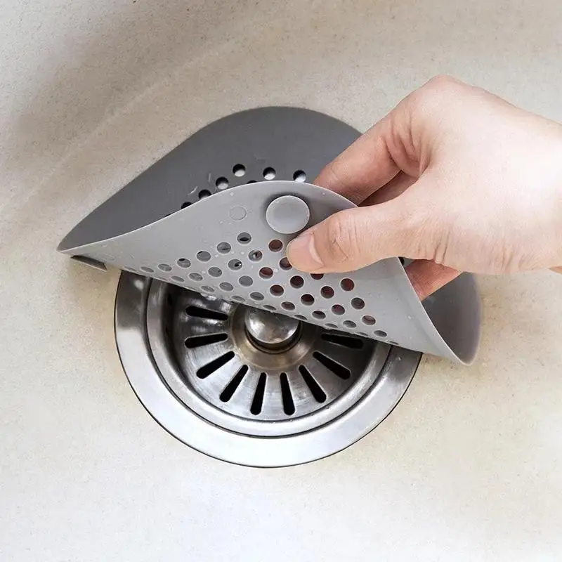 Kitchen sink anti-clogging silicone floor drain cover bathroom floor drainer anti-clogging hair stopper drain cover