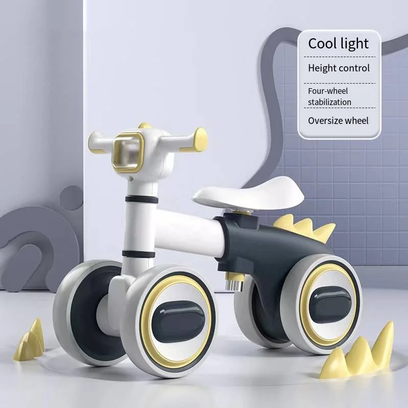 New Model Plastic Balance 1-4 Years Old With four Wheel Safe Baby Learn to Walk infant slide car Toys Bike Kids Tricycle