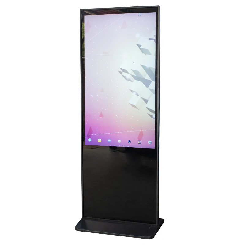 Portable Lcd Touch Screens English Digital Signage Media Player Dual System Videos Displays Kiosk