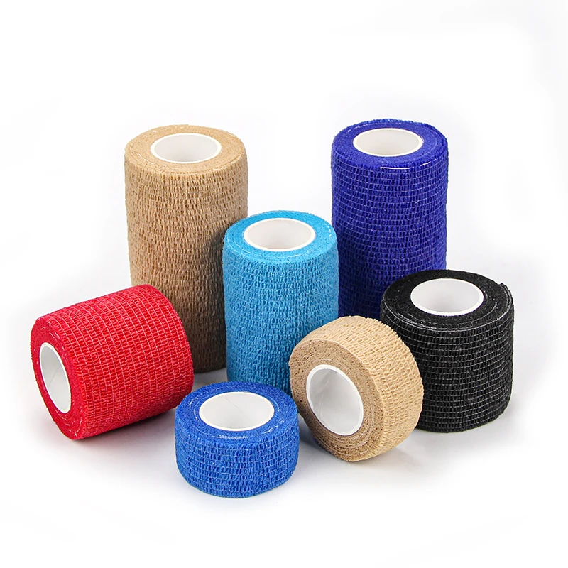 Bailikind Nonwoven Elastic Self Adhesive Horse Care Products Colored Hoof Leg Vet Wrap Horse Cohesive Bandage