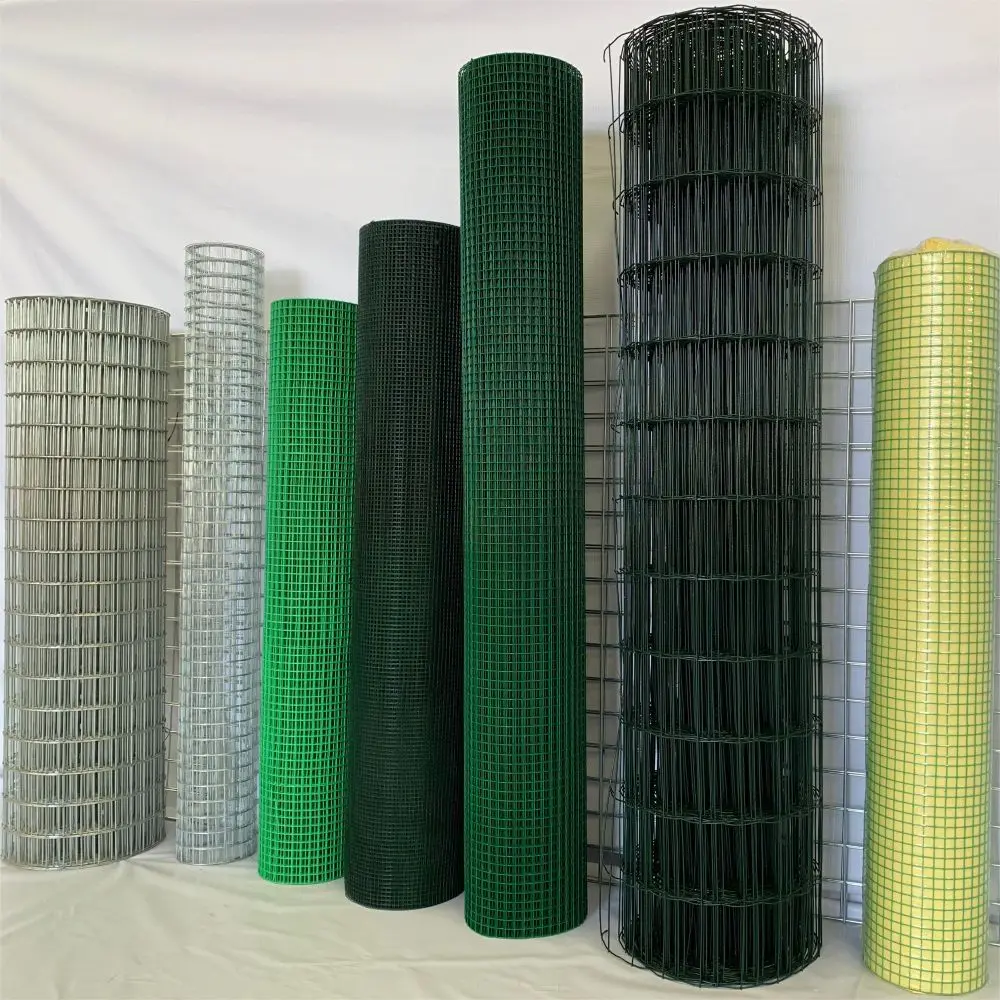 Factory Price High Quality 2X4 Green PVC Coated Holland Welded Wire Mesh Fence Panels For Euro Fence