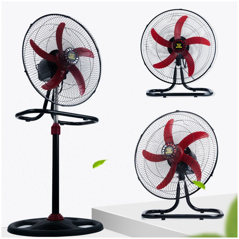 Factory Wholesale Household Electric Stand Fan Ventilador De Piso De metal Tres en Uno De 18 Pulgadas