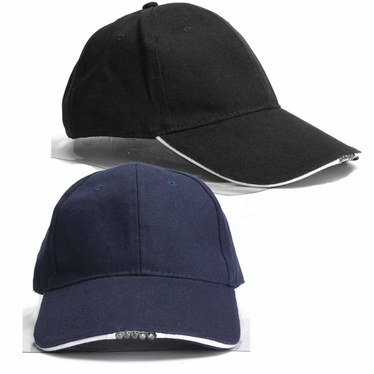 Adjustable Bicycle 5 LED Headlamp  Battery Powered Hat With LED Head Light Flashlight For Fishing Jogging Baseball