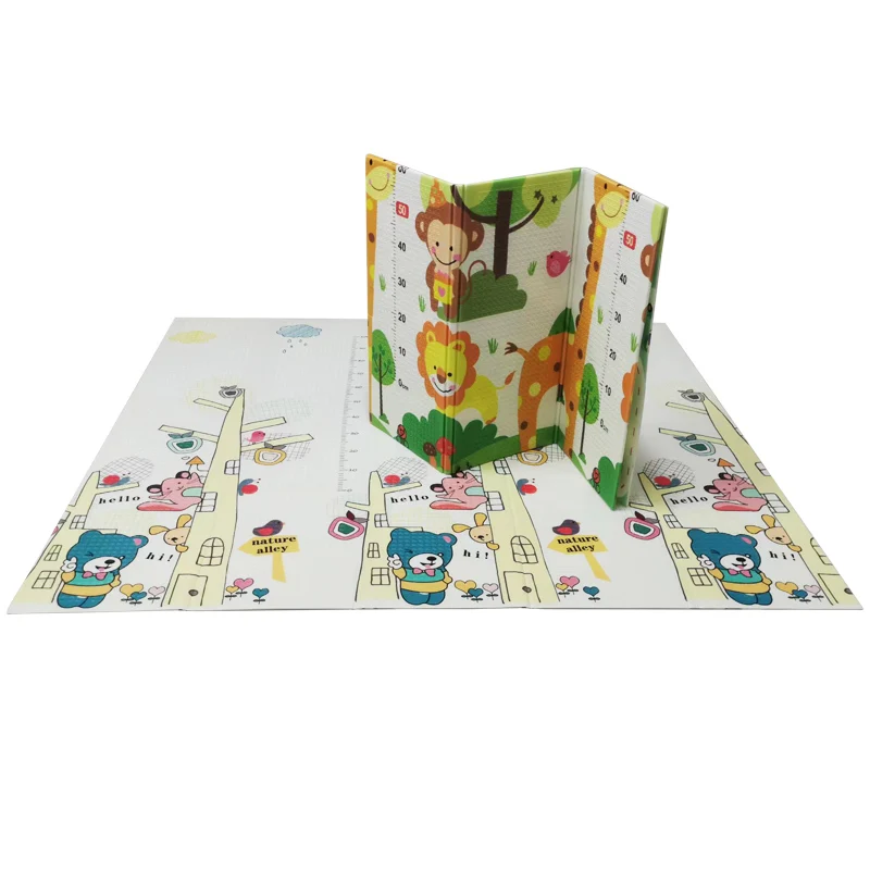 Children Double Sided Non-Toxic Educational Toy Large Cartoon Pattern baby play mat manufacturer