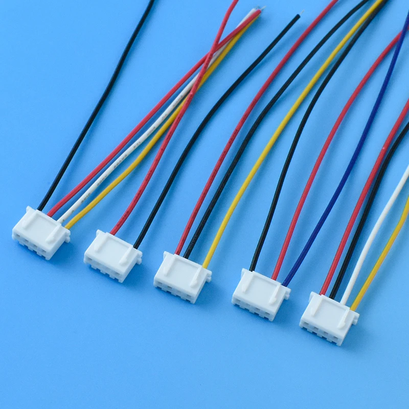 UL-1007 # 20AWG 22AWG 24AWG 100 150 200 300 мм электронный жгут проводов с Оловянным кабелем и JST-XH 2 54 гнездовым или штекерным терминалом