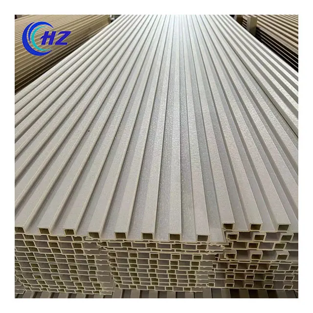 China Producers Bamboo Fiber Wpc Fluted Decorative Wood Paneling For Interior Walls Panels