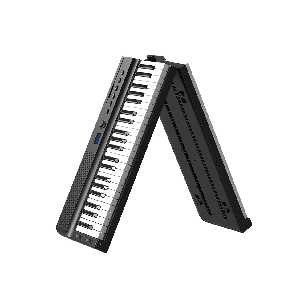 Best selling PJ88D folding piano digital piano with big speaker and battery portable piano with record function