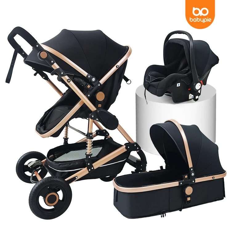 Hot sale 2024 Travel System Baby Stroller 3 In 1 En 1888 Certification Luxury Baby Stroller For New Born