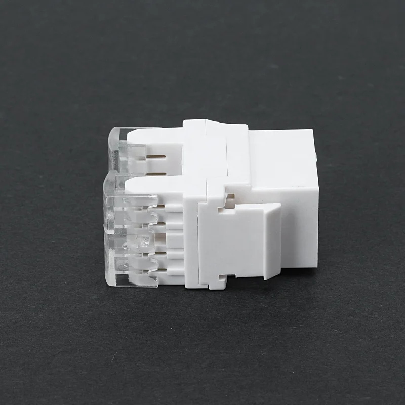 Module RJ45 Cat6 UTP Female Keystone Jack Short Type 180 Degree Toolless Keystone Jack for Patch Panel