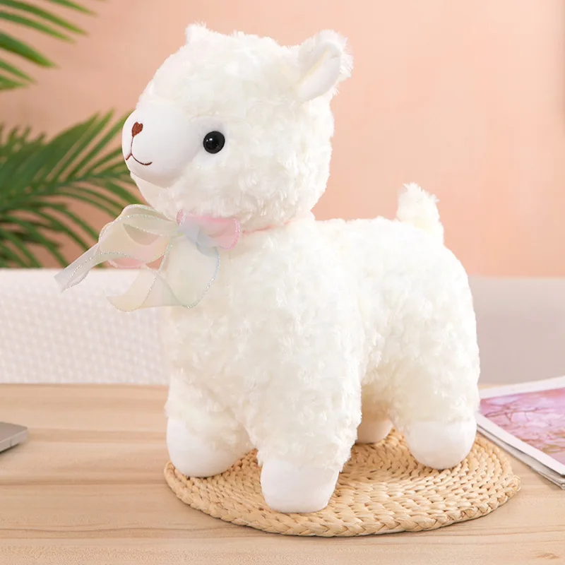 Cute New Unisex Alpaca Wool Toy Doll Creative Little Sheep with PP Cotton Filling Explosive God Animal Stuffed Toy