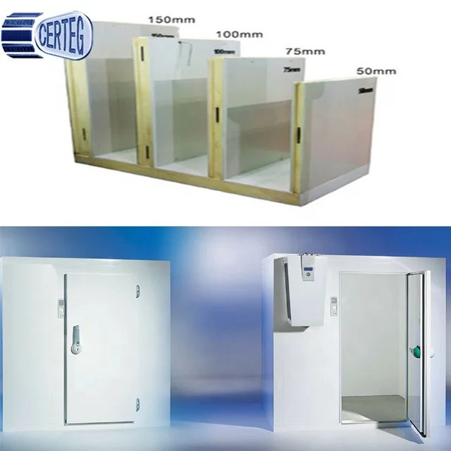 
Frozen Meat Cold Storage Panels Medium Temperature Walk in Cooler Wall Panels Mango Cherry Fruit Fresh Cold Room Panels 