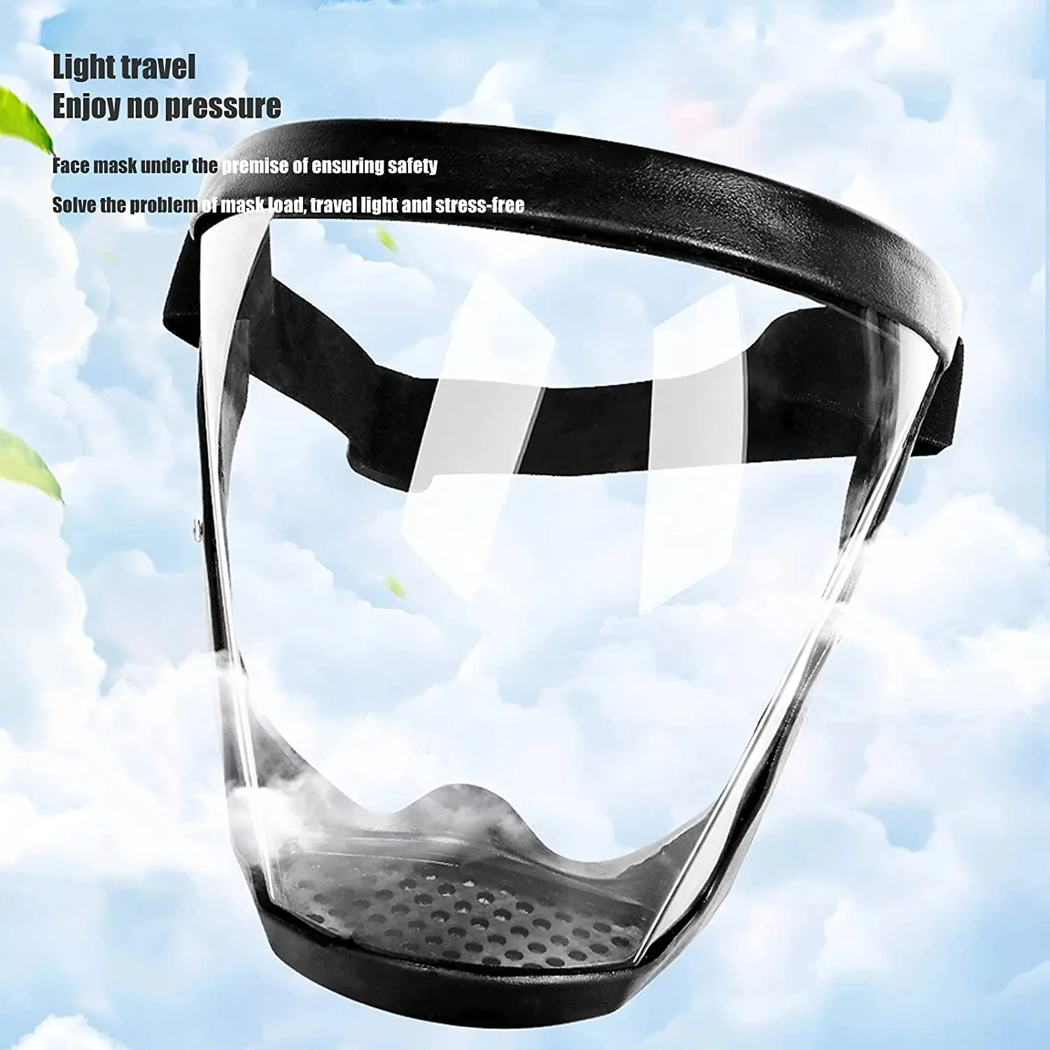 Защитный чехол для лица, маслостойкий пластиковый держатель для очков, оправа, противотуманная Крышка для лица, прозрачный в наличии