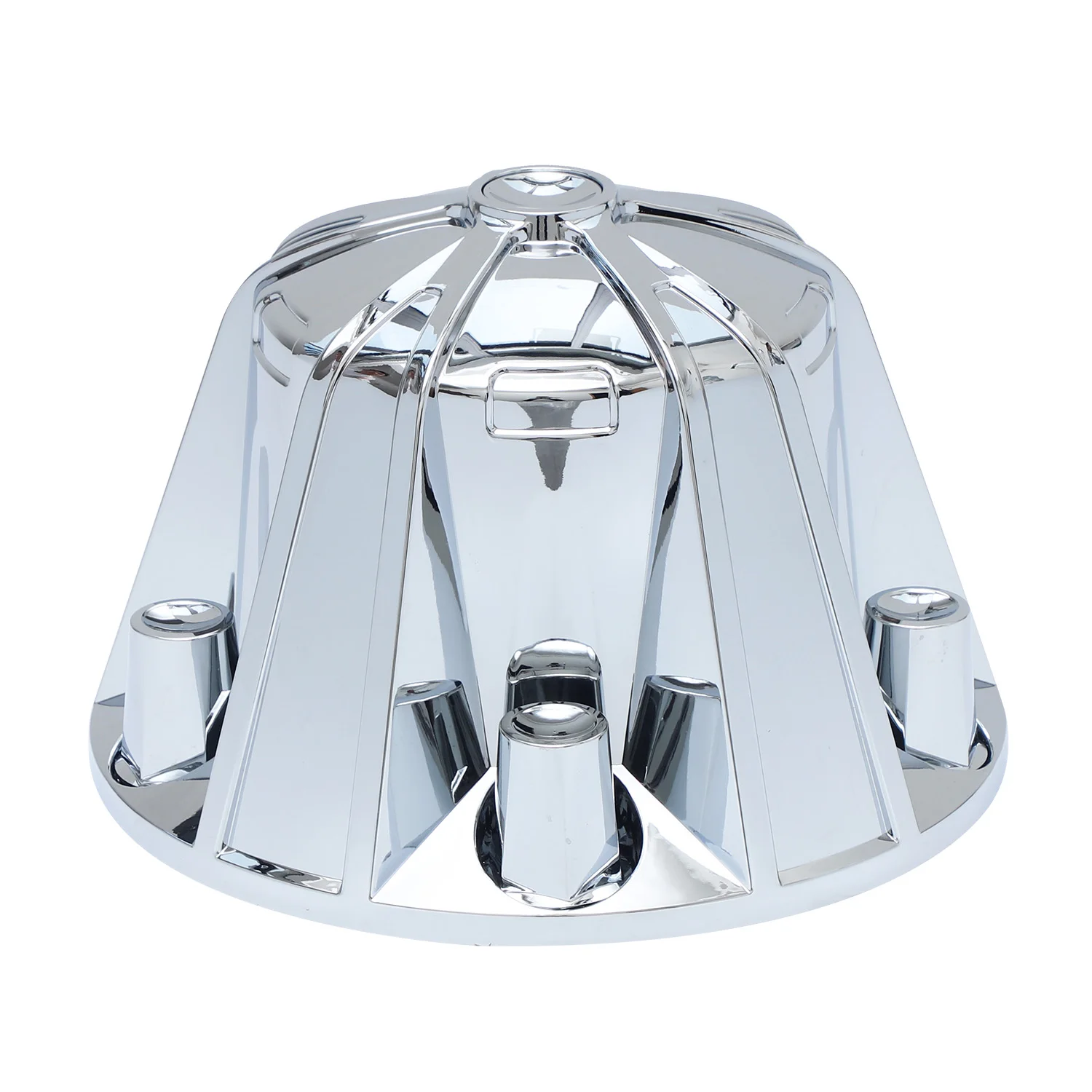 Ninetin Truxpro Flag Chrome ABS Hubcaps Complete Axle Covers Kit with 30 Pieces 33mm Thread On Lug Nut Covers for Semi Trucks