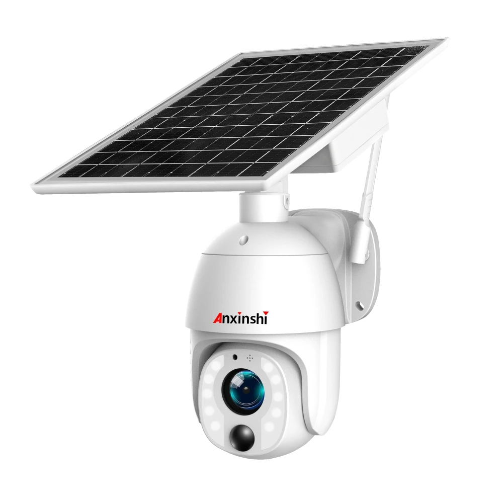 Ubox 5MP 4G Солнечная камера PTZ металлический корпус водонепроницаемый Встроенный аккумулятор 6*18650 10x зум AI гуманоид обнаружения