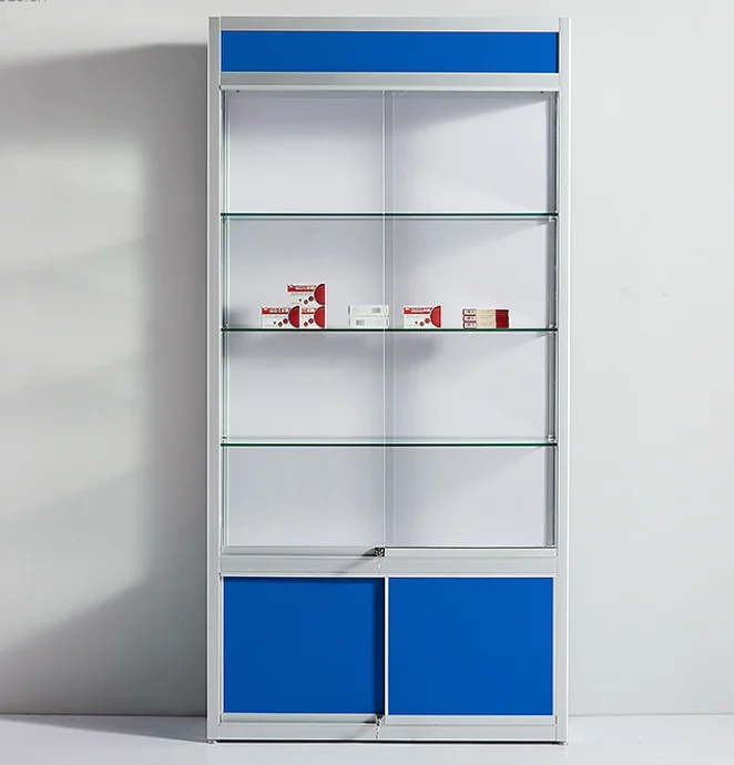 HOT SELLING model car display cabinets,glass showcase with lighting