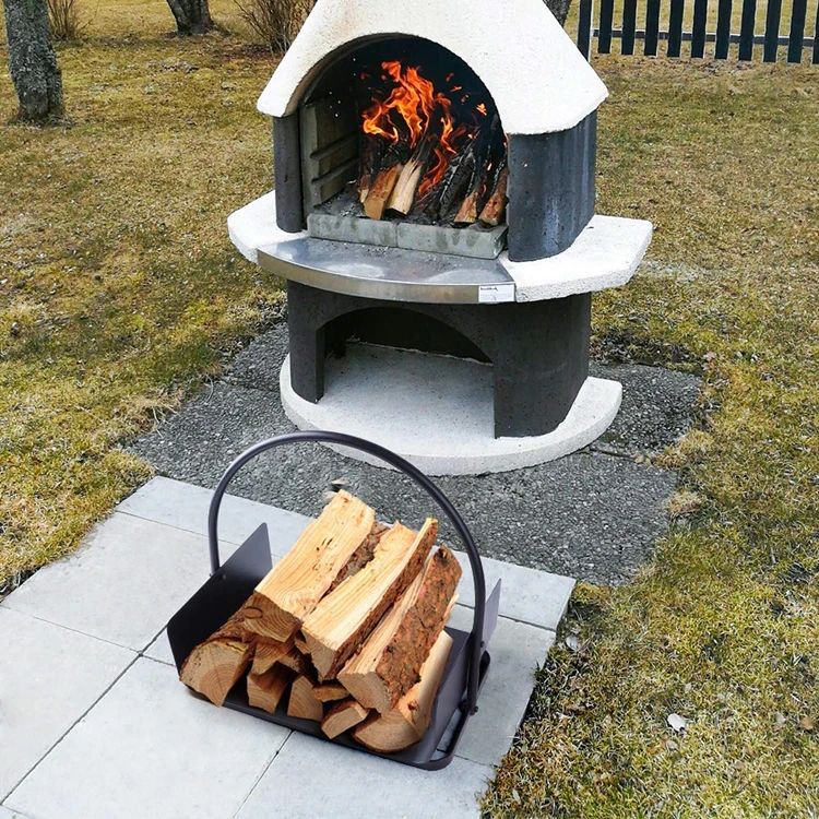 Hot Sell Log Holder Stand For Firewood Storage Metal Fire Wood Rack For Indoor Outdoor Fireplace Tool Wood Storage Rack