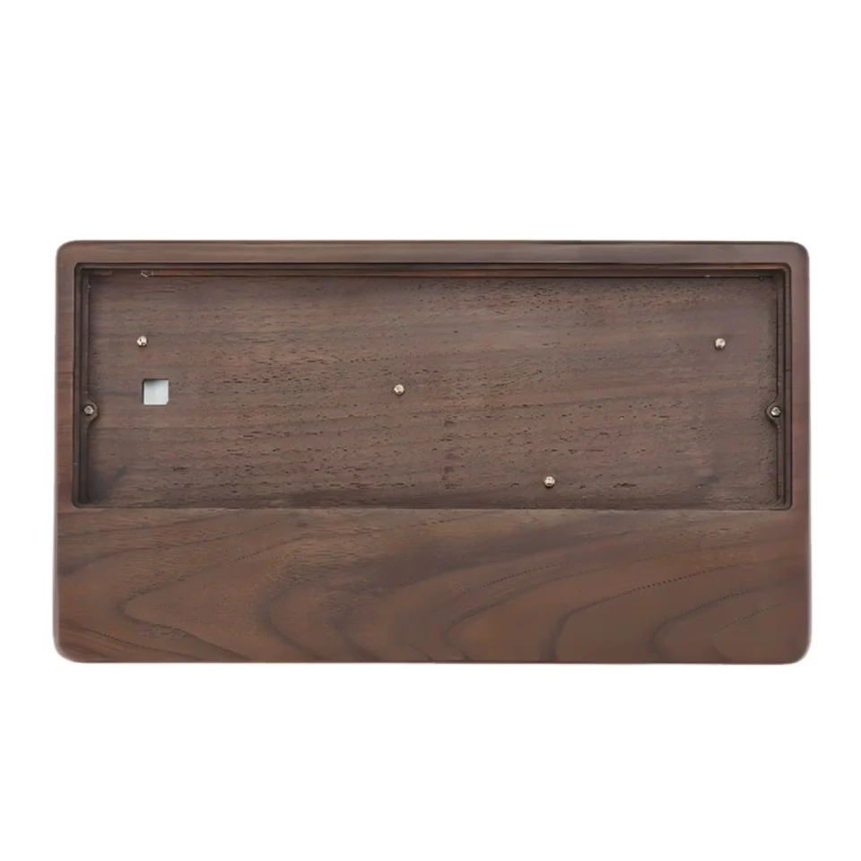 Factory Customized GH60 Walnut Pear Flower Wood Desktop 65% Keyboard Case 68 Keys Mechanical Keyboard PCB RGB Hot Swap DIY Kit