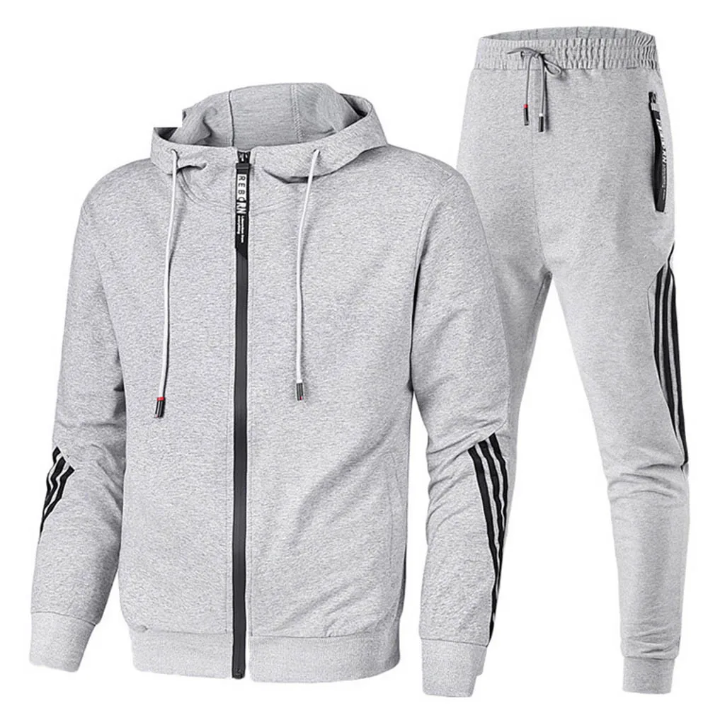 Mens Zip Up Hoodie Quantity Jogger Sets  New Drawstring Pullover Hoodies Mens Joggers Sweatpants Mens Tracksuit