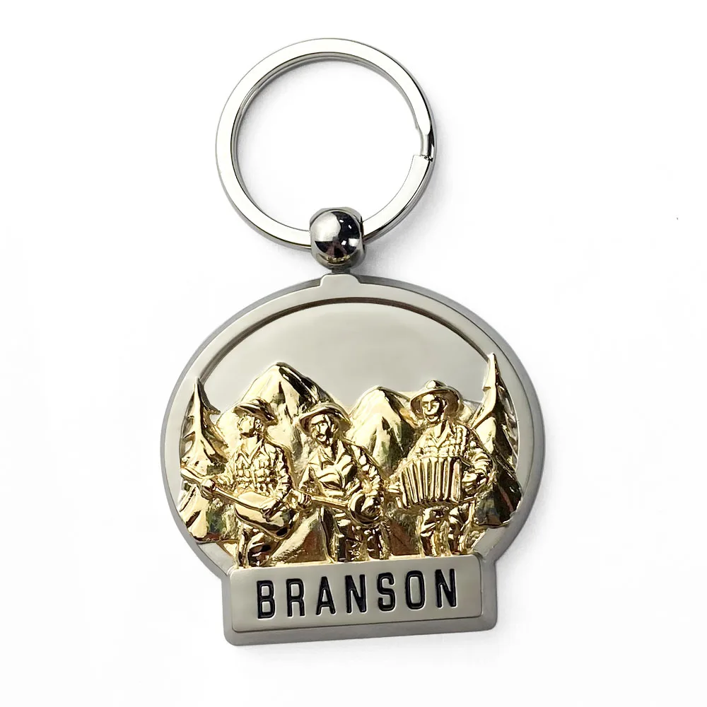 indonesia gold photo souvenirs metal keychain