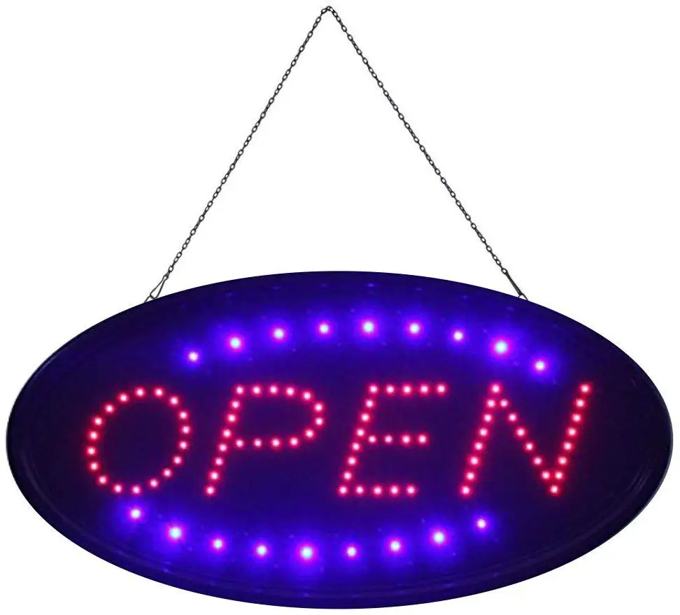 Открытая светодиодная вывеска рекламная доска электрическая для бизнеса стен окон магазина бара