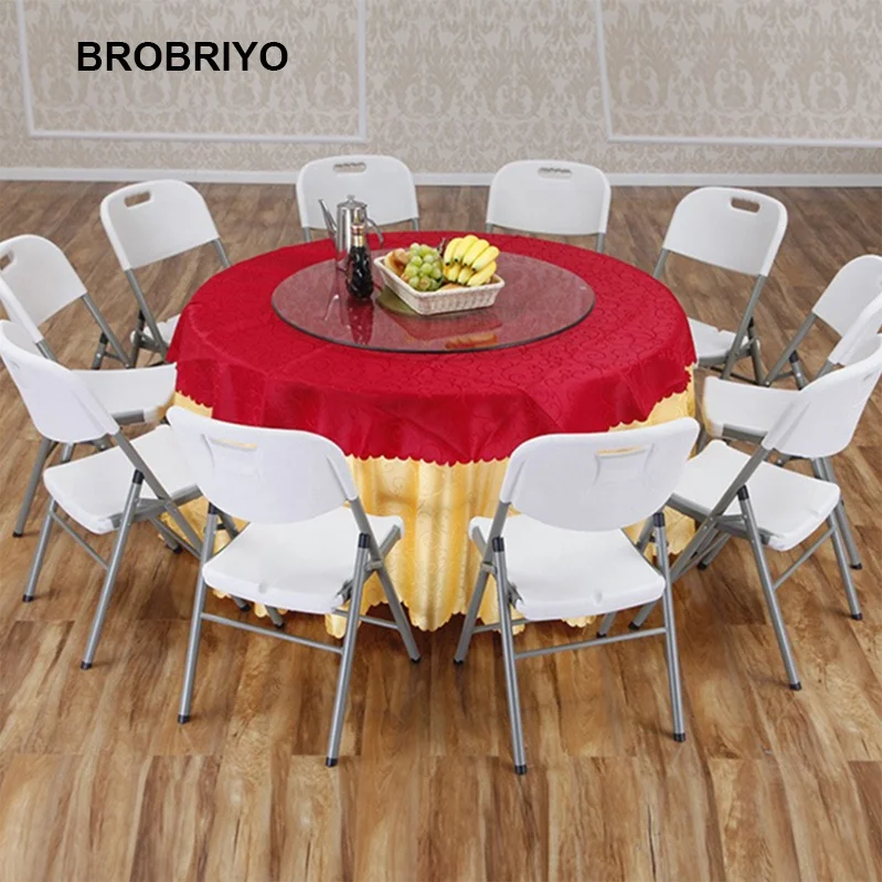 Wholesale Easy Carry Restaurant Wedding 10 Seater Folding Table Plastic Folding Dining Table