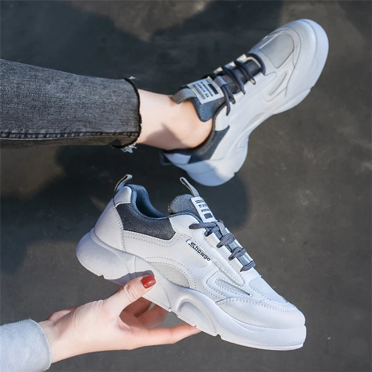 spring all-match casual white shoes increased wear resistance women sneakers