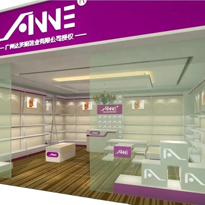 Mall Store Shoes Shelf Leather Shoes Display Cabinet Decorate Shop Interior Customized Design