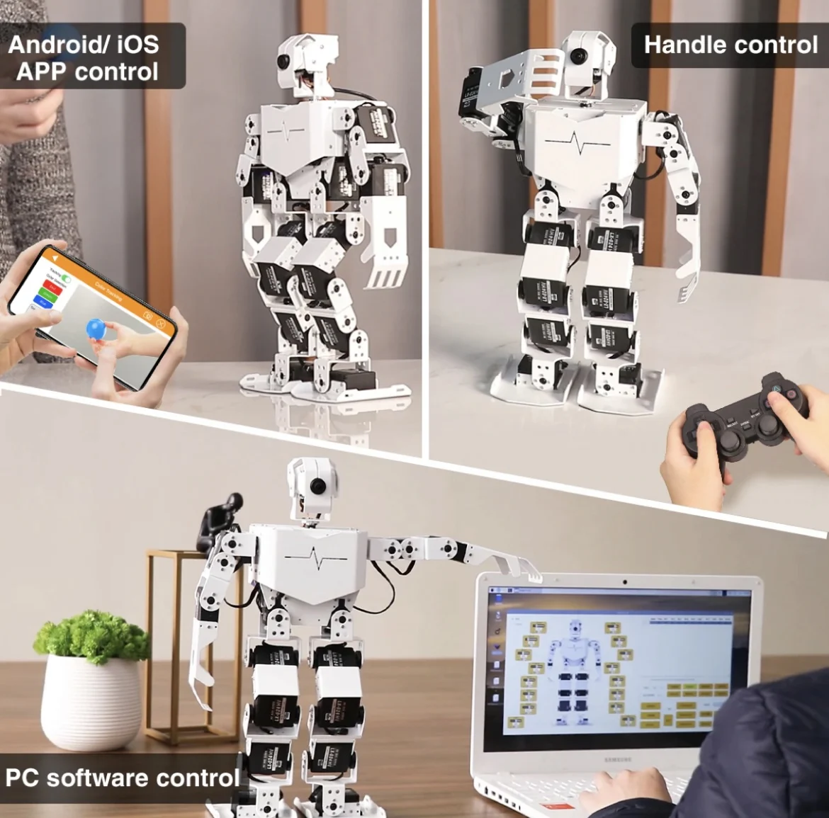 Робот-программатор Hiwonder Bionic Humanoid TonyPi Pro Интеллектуальное распознавание и отслеживание комплект