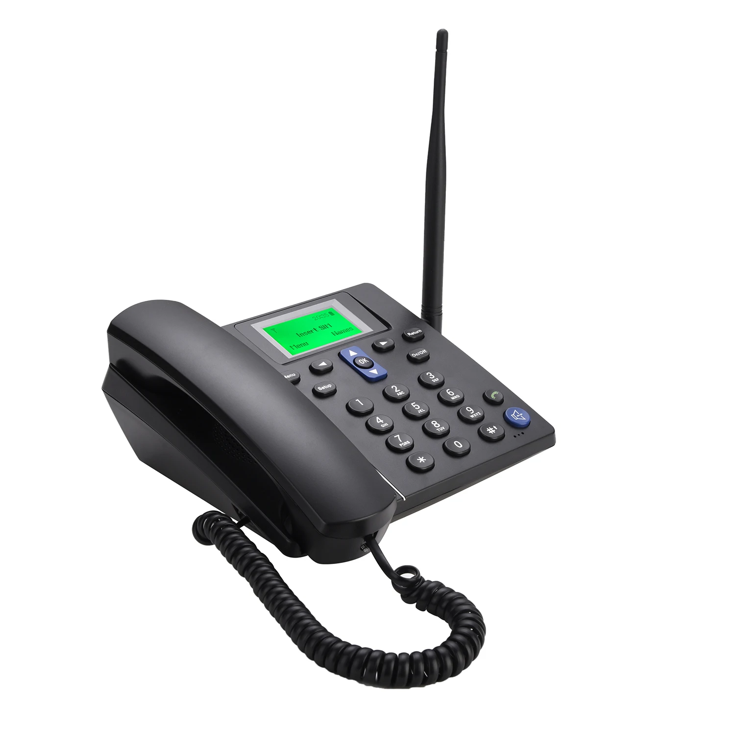 Dual Sim Card Fm Radio Gsm Wireless Fixed Phone Gsm Landline Phone