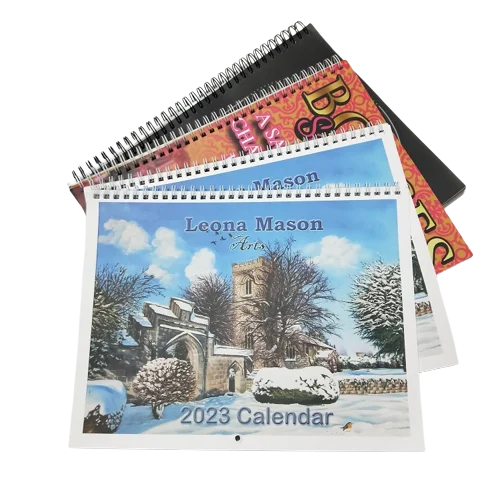 Custom Motivational Inspirational Daily Calendar saddle stitch 2025 custom wall calendar printing