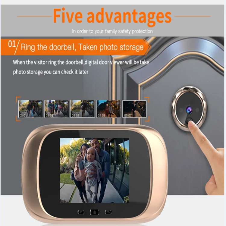 Best Video Doorbell Knockers Front Doorbell Camera System Wholesale Ring Video Doorbell Monitor Camera with Chime