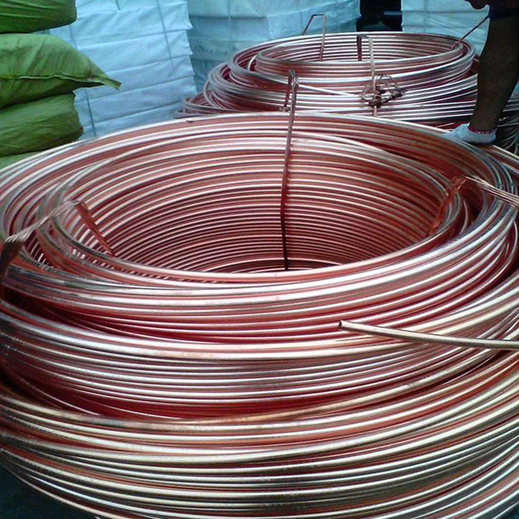 Manufacture Price C11000 C12200 Red Copper Pipe Coil Air Conditioning Copper Pipe 3/8 1/4 1/2