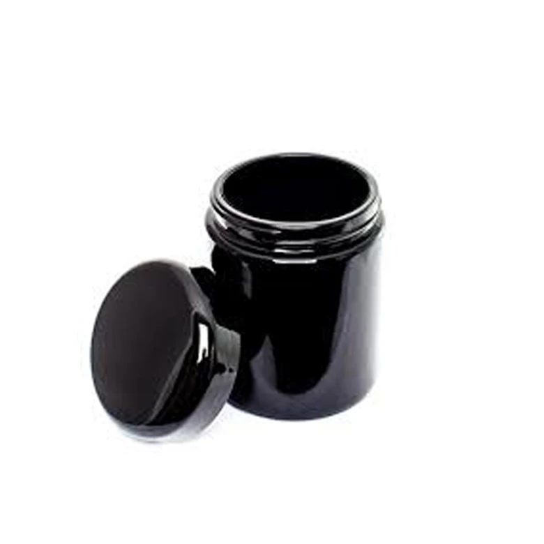 Luxury 1oz 2oz 4oz 30ml 50ml 60ml 120ml lotion cream container opaque wide mouth dark violet glass cosmetic jars