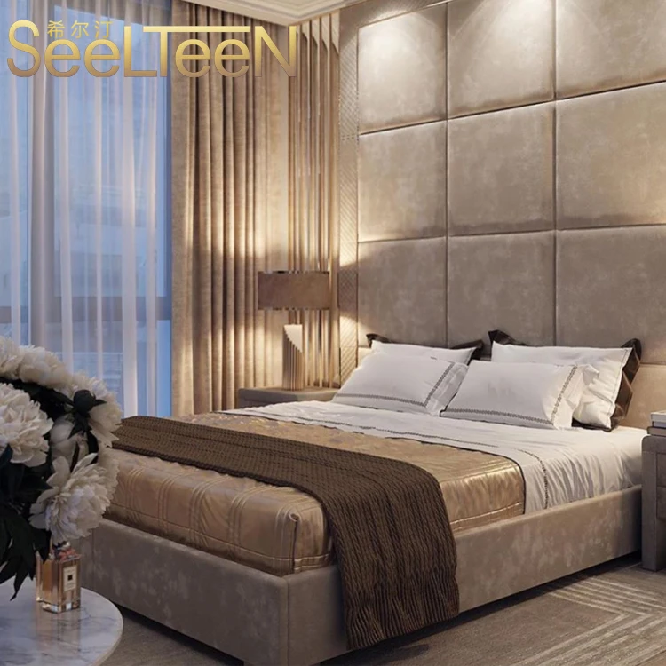 Elegant 5 Star Presidential Hotel Bedroom Suite Furniture Set