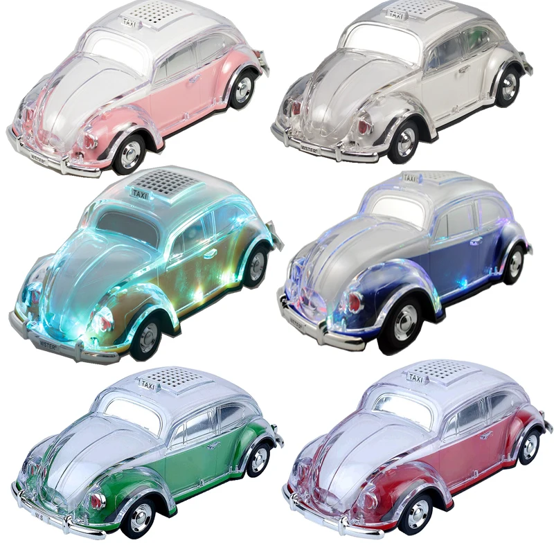 Outdoor Subwoofer Portable WS1937BT Taxi Car Wireless Speaker With Led Flashing Colorful Metal Bass BT Speaker For Mobile Phone