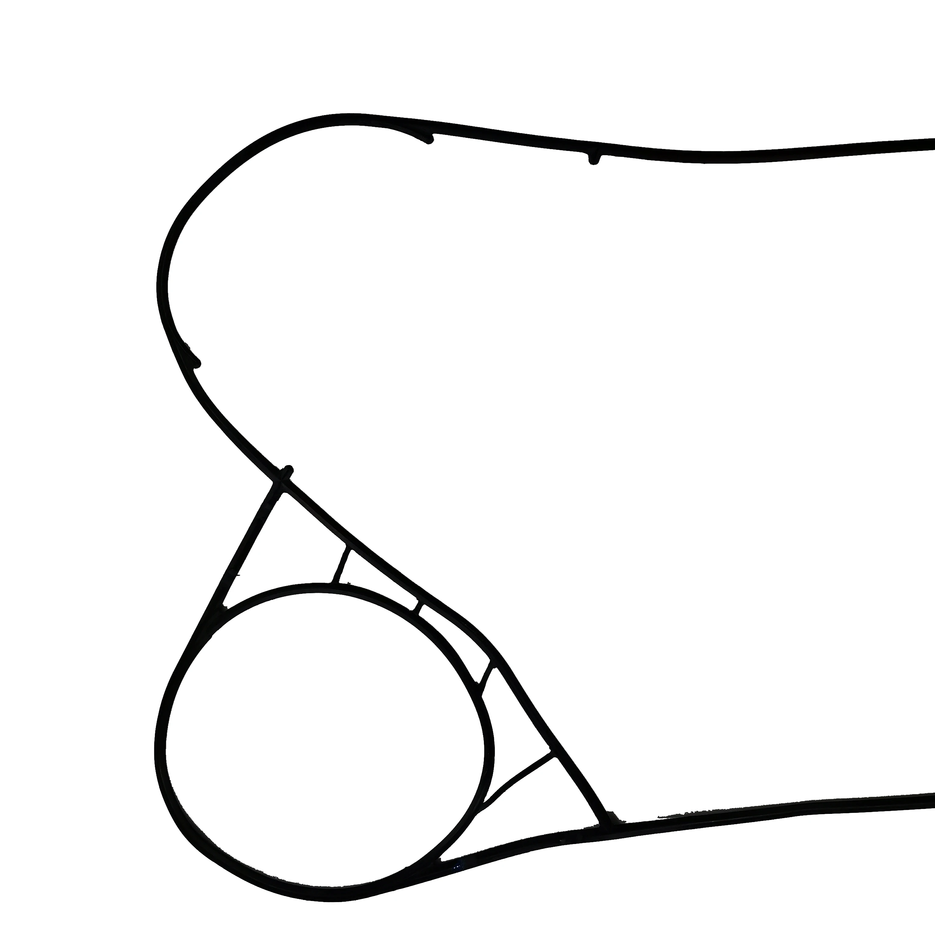 Factory Wholesale  Gasket for S65 Plate Heat Exchanger Gasket Materials Different industrial SPARE PART