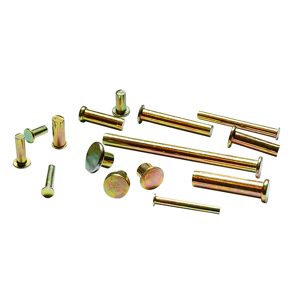 Flat head steel rivet