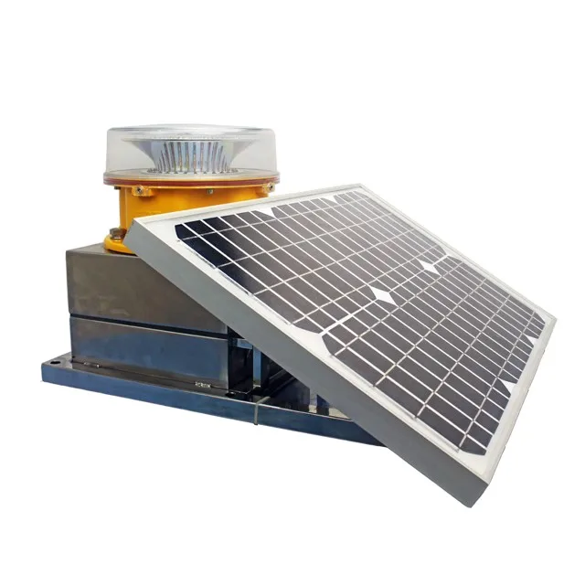 CK-15T  ICAO/CAAC FAA standard single solar panel used in high-rise structure/skyscrapper aviation obstruction light