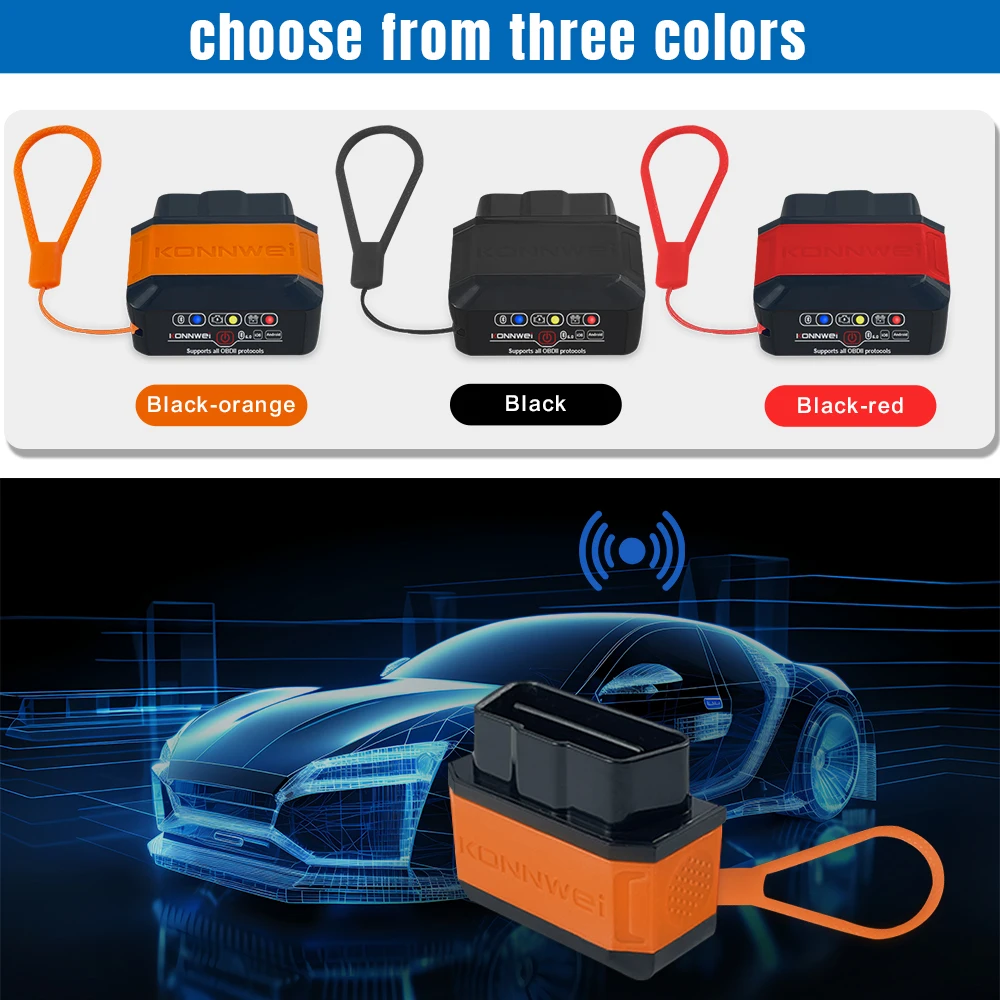 Удобный маленький размер KW906 Bluetooth 5 0 Версия OBD2 система неисправности системы СЧИТЫВАТЕЛЯ И выключателя