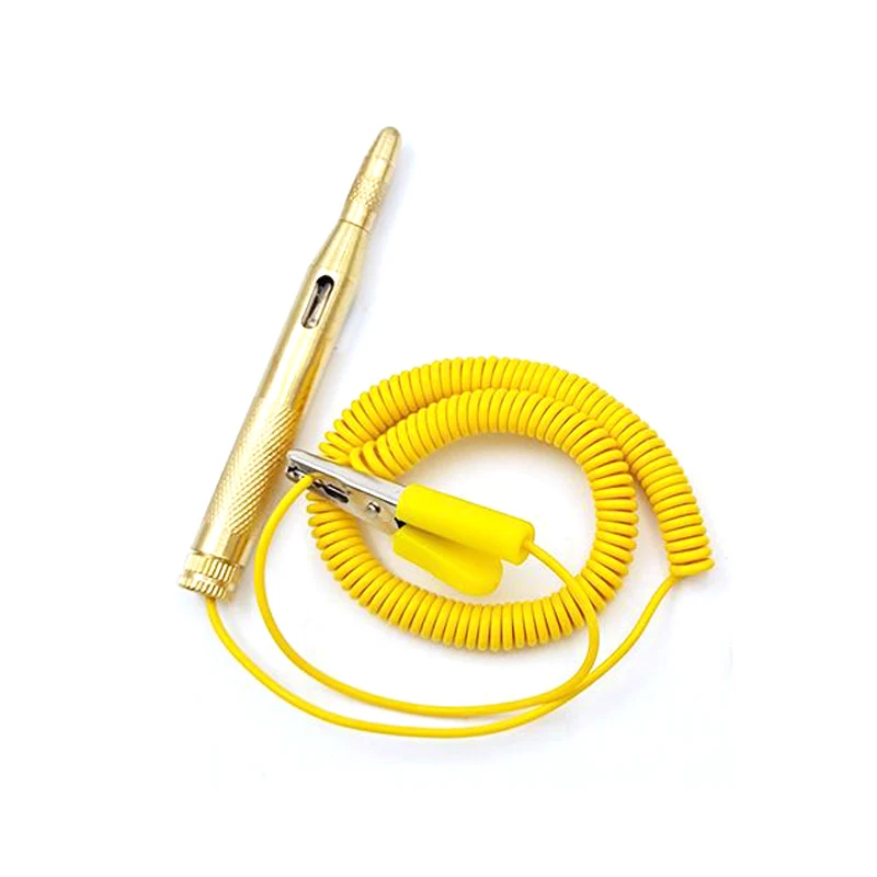 6V - 24V Circuit Voltage Tester  Probe Auto Light Lamp Voltage Test Pen Detector Copper spring wire Car Clip Circuit Tester