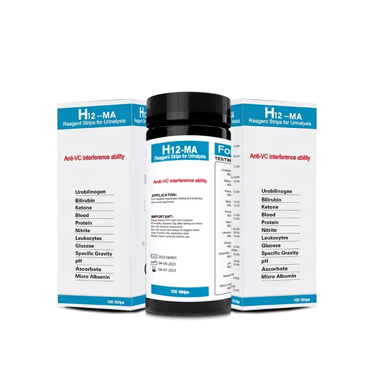 clinical  diagnostic urine dipsticks  URS-12 MA  reagent testing strips for urinalysis