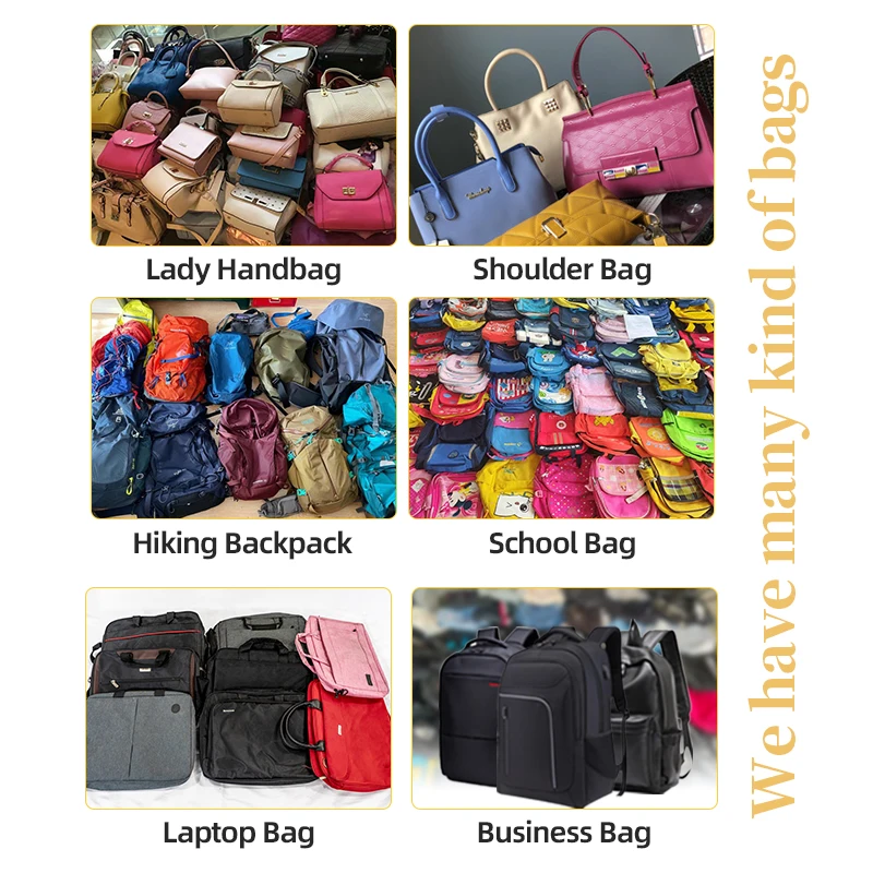 Pp Jumbo Branded Ladies Bale High Quality Secondhand Designer Used Bags Bales Second Hand Mix