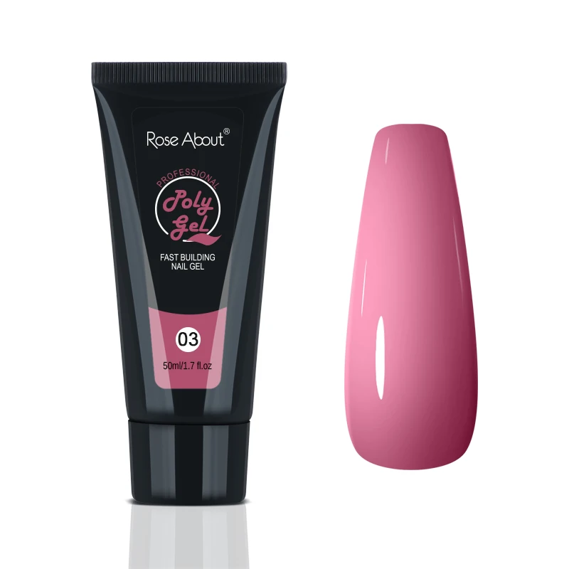 Wholesale Factory Price High Quality 50ml UV Poly Gel For Nails OEM/ODM Free Sample Long Lasting Gel