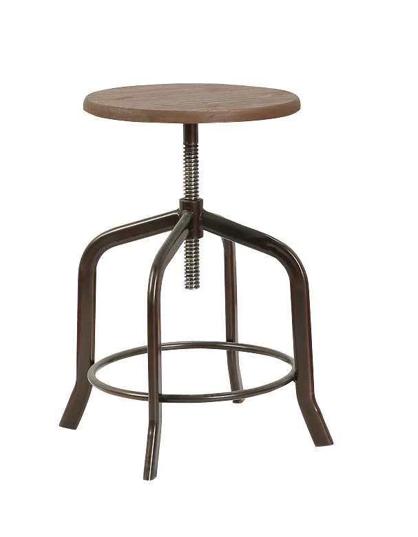 Buy Counter Bar Stool Industrial Metal Wood Stackable Modern Kitchen High China French Style Dining Room Home Bar Furniture