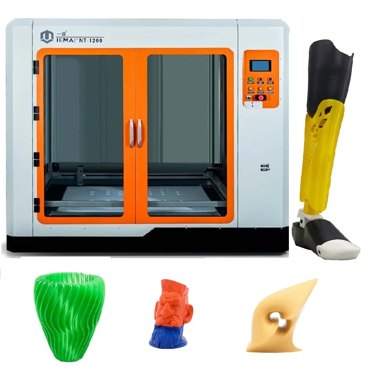 Large Size 1.2 Meter Industrial FDM 3D Printer With Automatic Leveling And Vacuum Absorption Platform