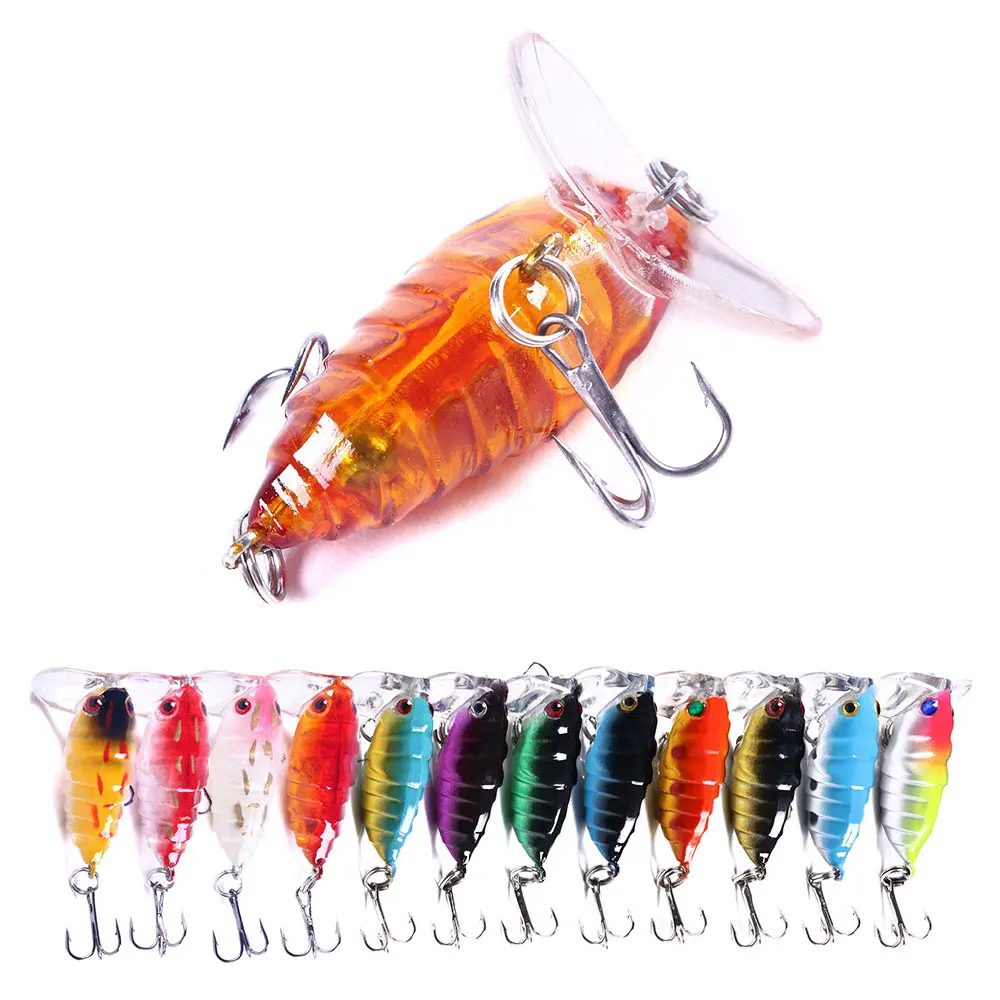 Hot sale 4CM 4.4G Insects Fishing lure Spoon Bass Artificial Bee Fishing Lure