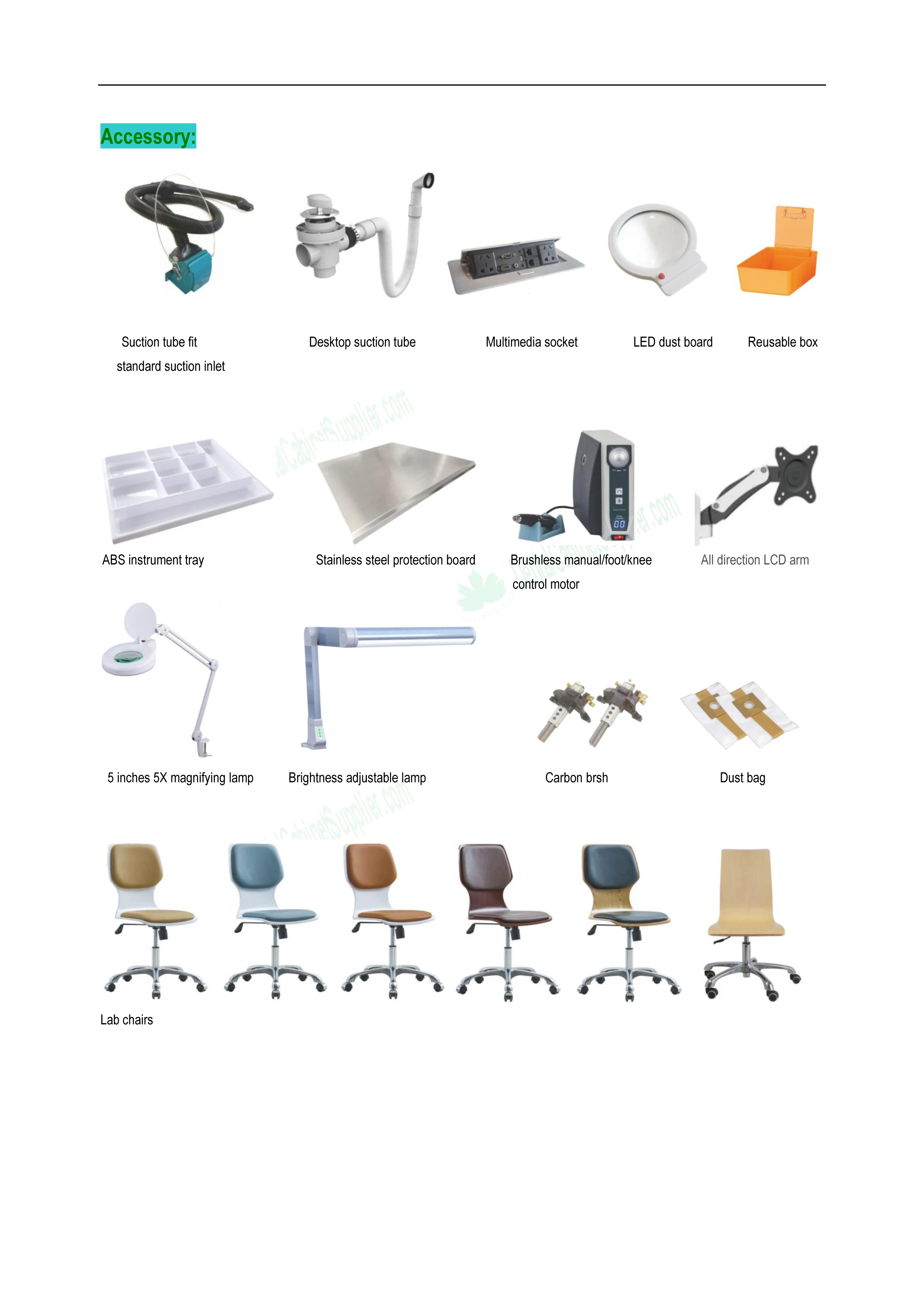 Lab bench accessories