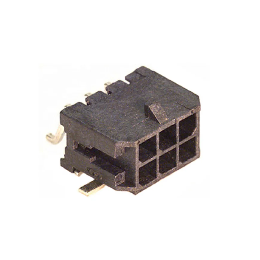 Wafer 3.0MM Dual Row Right Angle SMT connector, side entry, replacement Molex 43045 Series