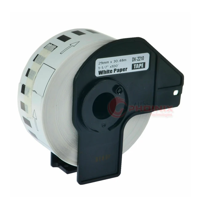 
Compatible DK-2210 Continuous Thermal Labels (1.1 Inch x 100 Feet) White Paper Tape for Brother QL 800 QL-500 QL-1050 QL 1100 